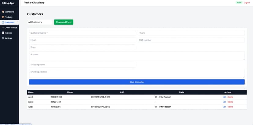 Billing software reports