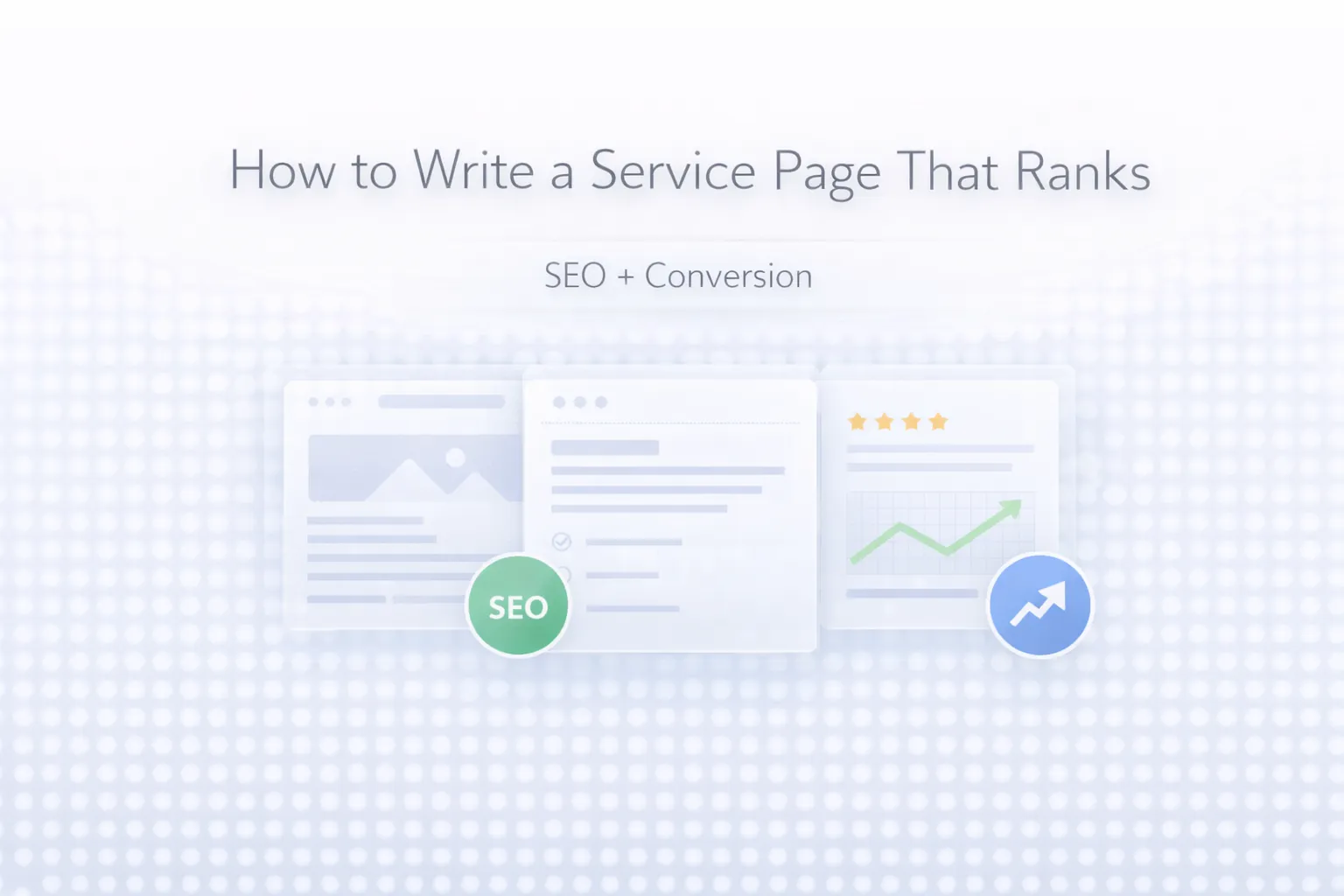 How to Write a Service Page That Ranks (SEO + Conversion)