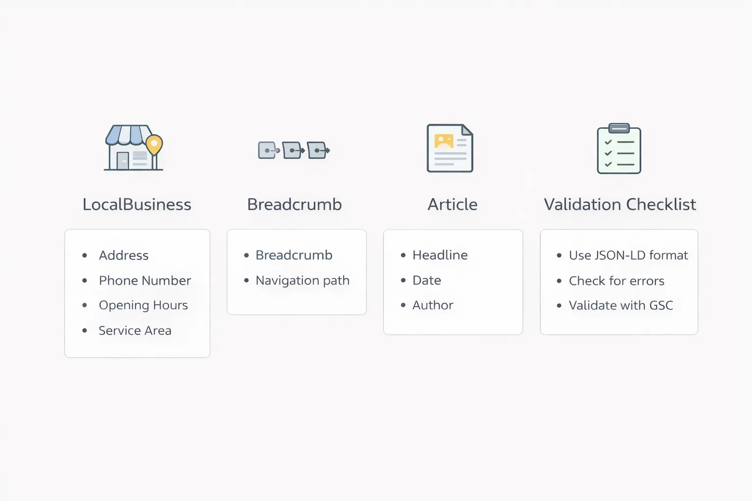 Service business schema infographic