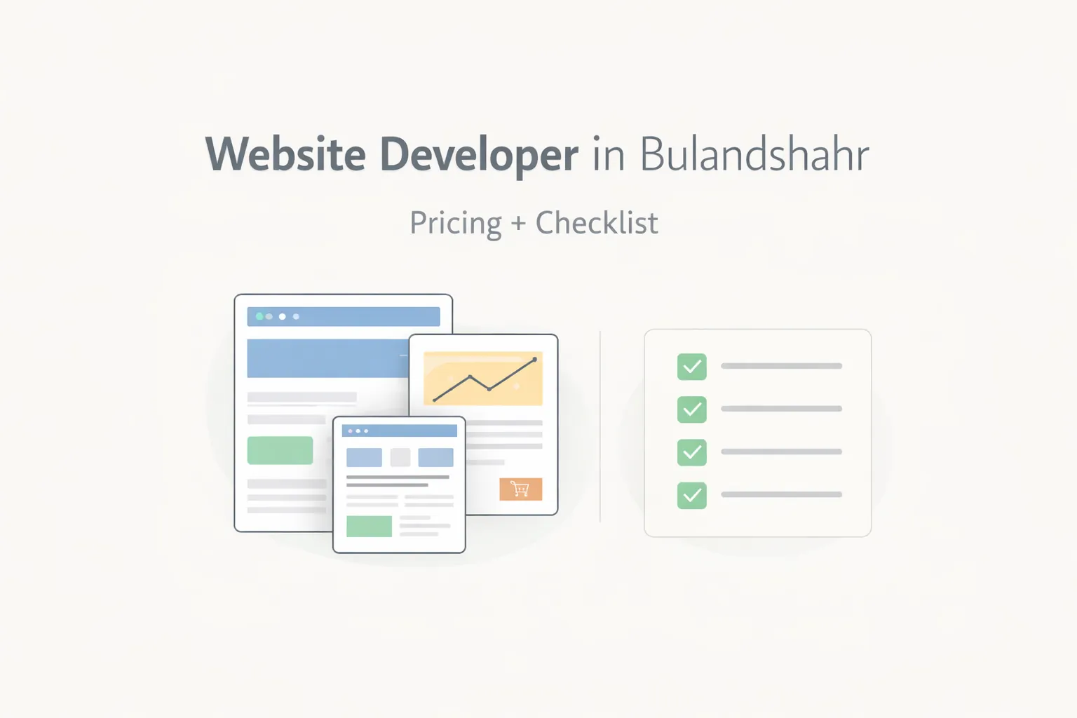 Website Developer in Bulandshahr (2026): Pricing, Checklist, and Buyer Guide
