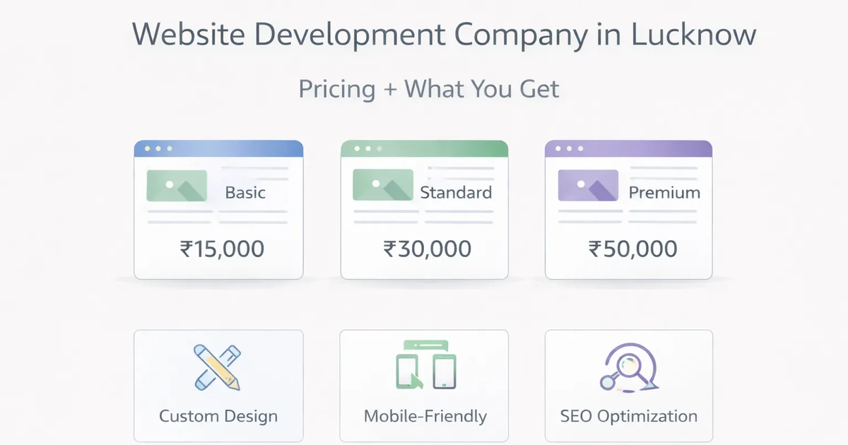 Website Development Company in Lucknow (2026): Pricing + What You Get