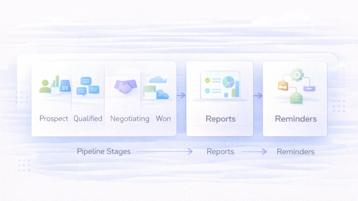 Sales pipeline CRM infographic