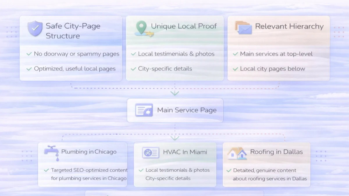 Service city pages infographic