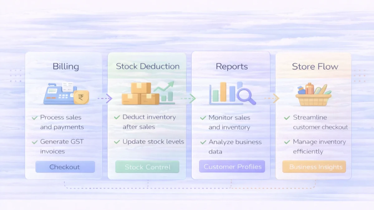 Retail POS inventory infographic