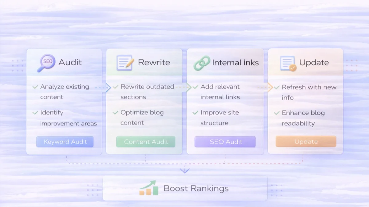 SEO content refresh infographic