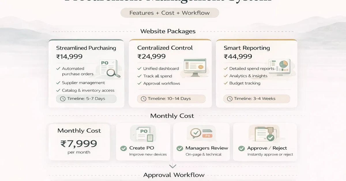 Procurement Management System: Features + Cost + Workflow
