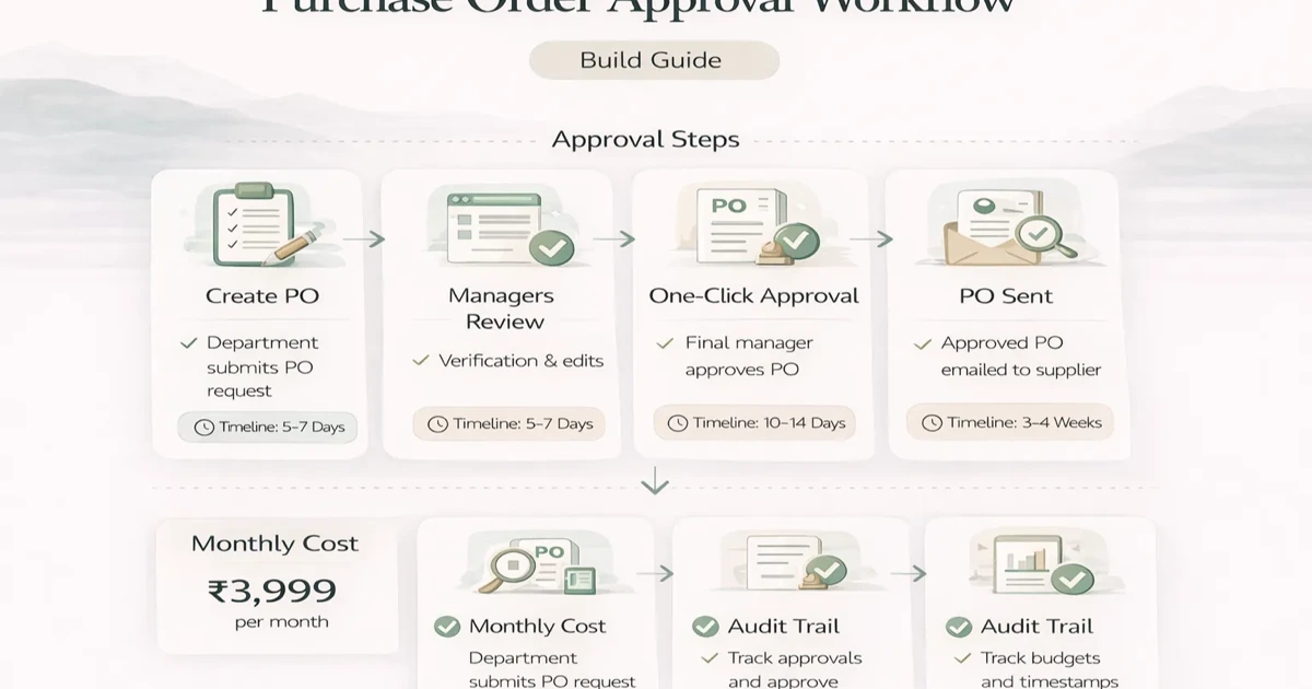 Purchase Order Approval Workflow: Build Guide (2026)