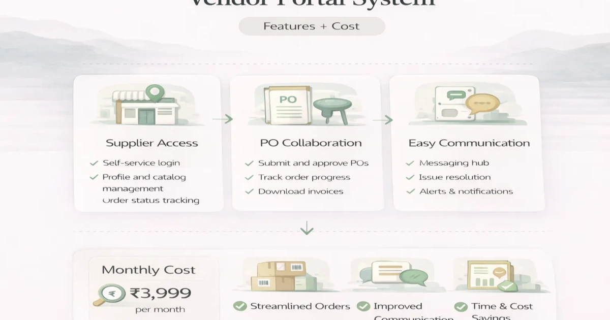 Vendor Portal System: Features + Cost
