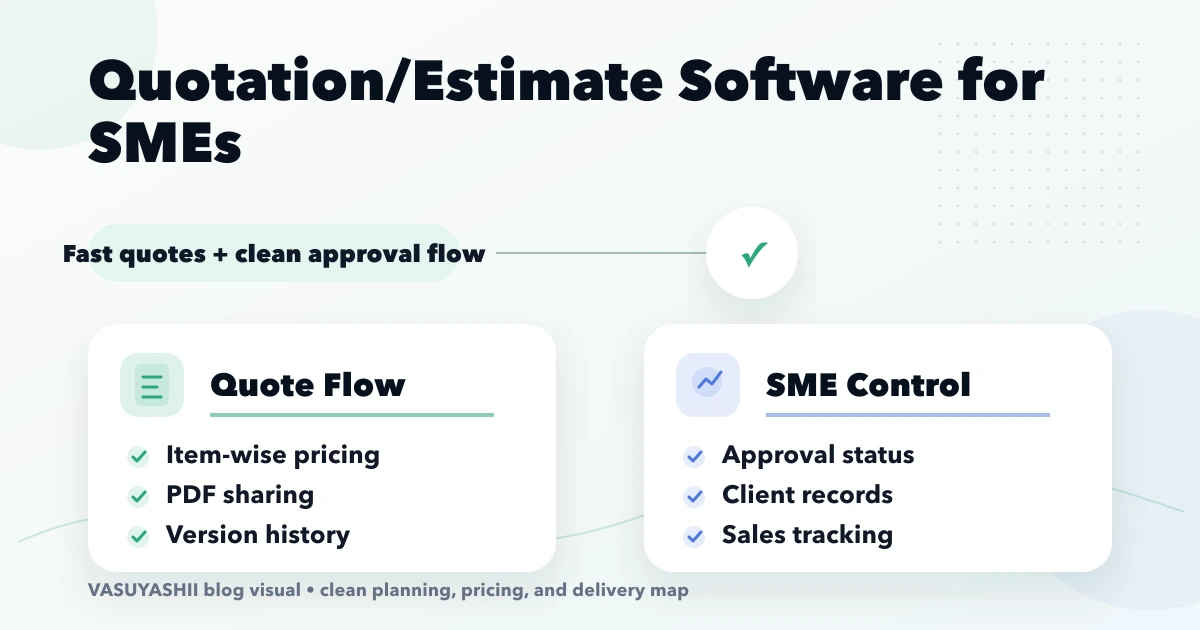 Quotation/Estimate Software for SMEs