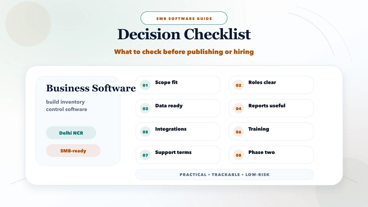 Inventory system developer near me checklist
