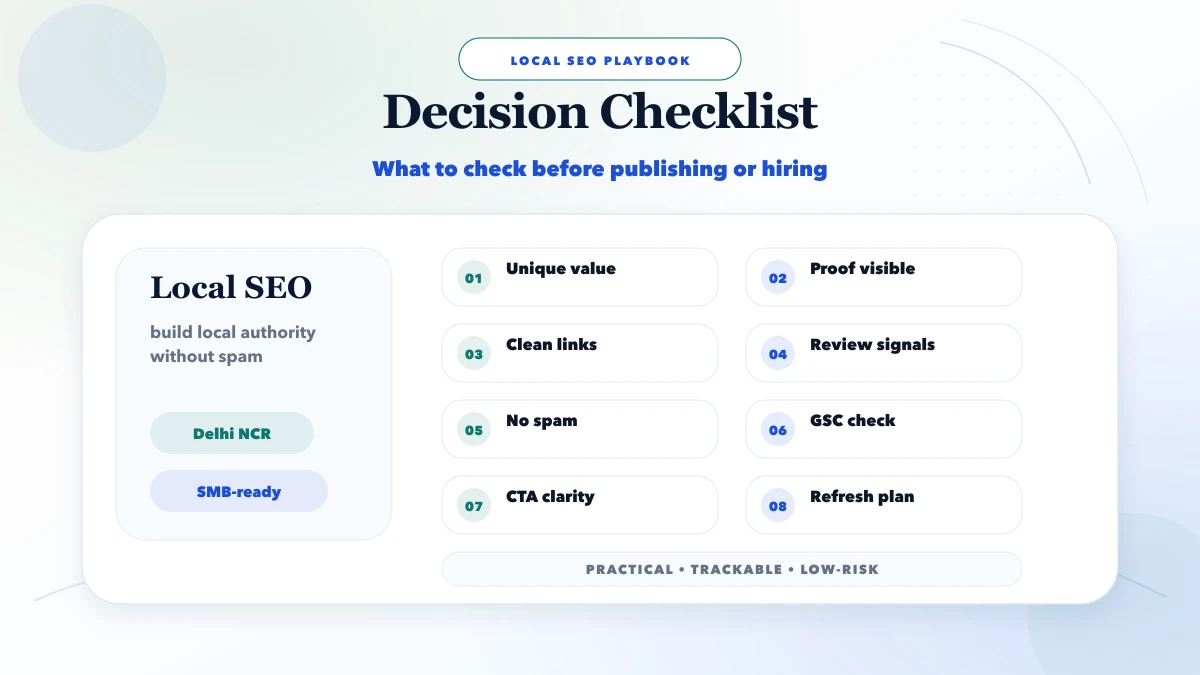 Local backlinks: safe ways checklist