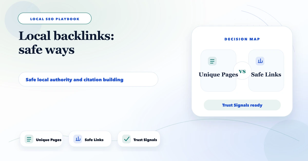 Local backlinks: safe ways
