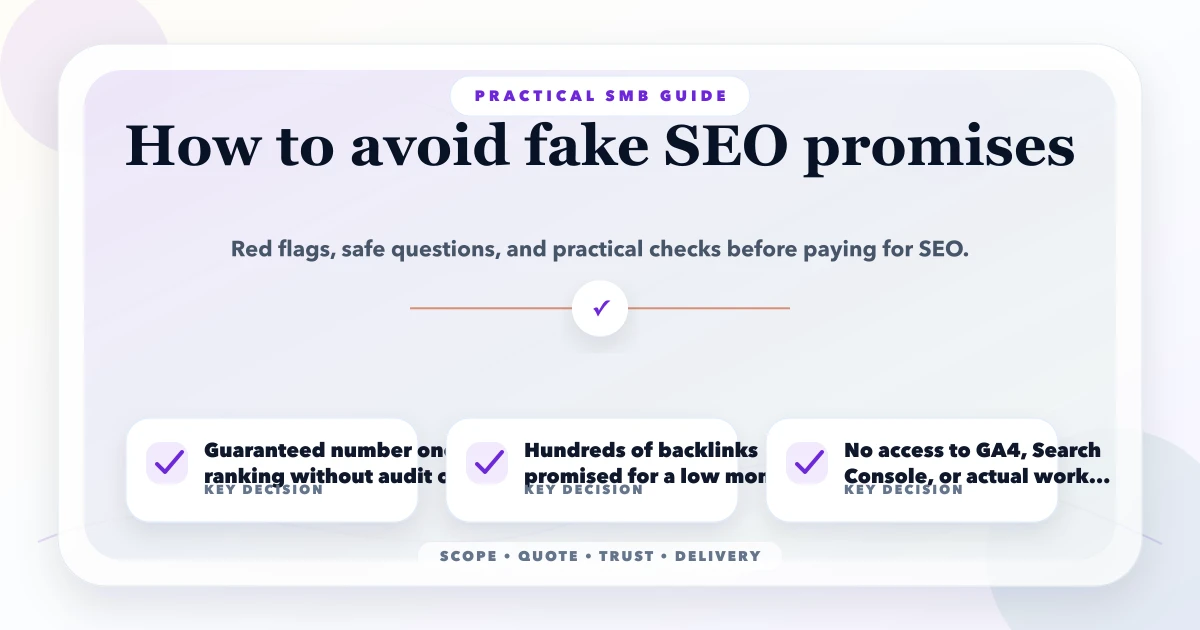 How to avoid fake SEO promises