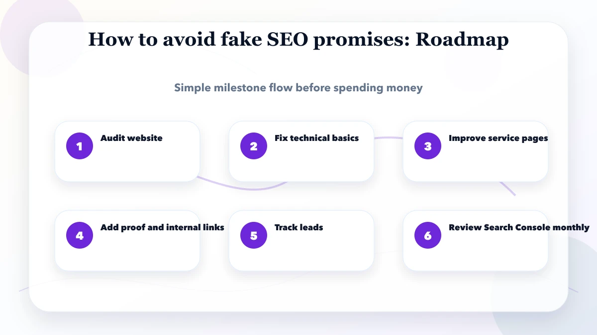 How to avoid fake SEO promises roadmap