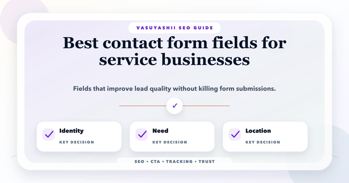 Best contact form fields for service businesses