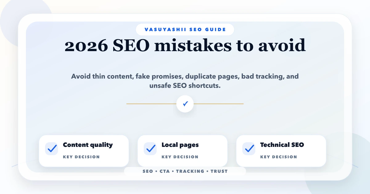 2026 SEO mistakes to avoid