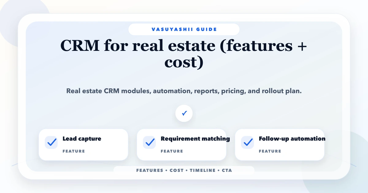 CRM for real estate (features + cost)