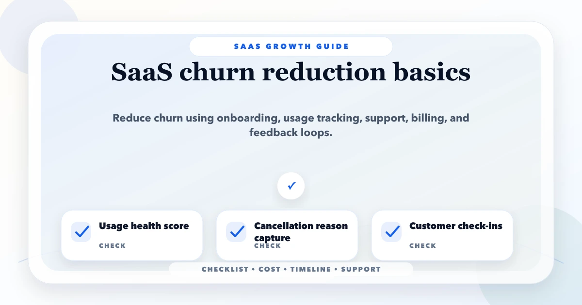 SaaS churn reduction basics