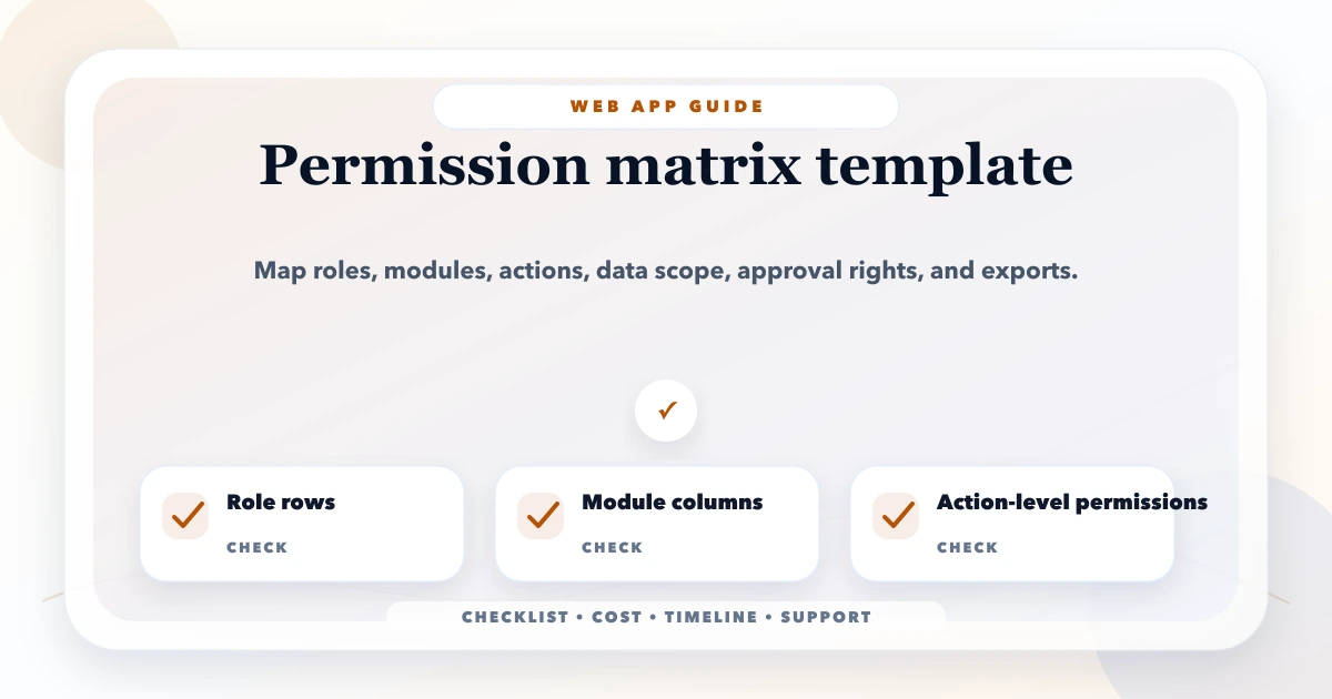 Permission matrix template
