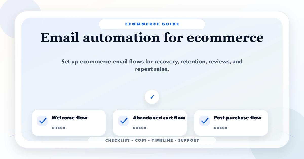 Email automation for ecommerce