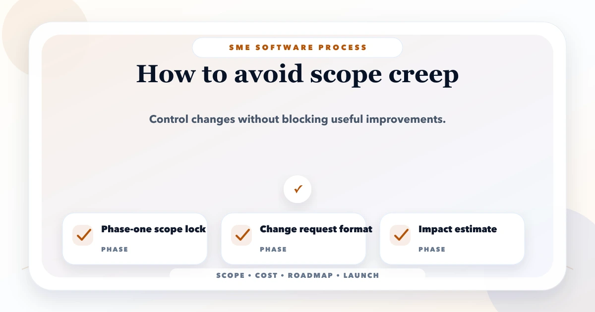 How to avoid scope creep