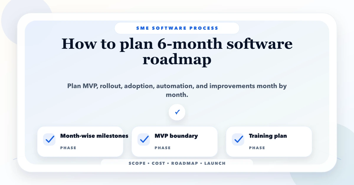 How to plan 6-month software roadmap
