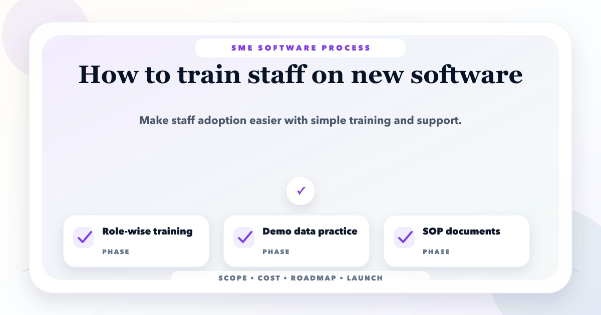 How to train staff on new software