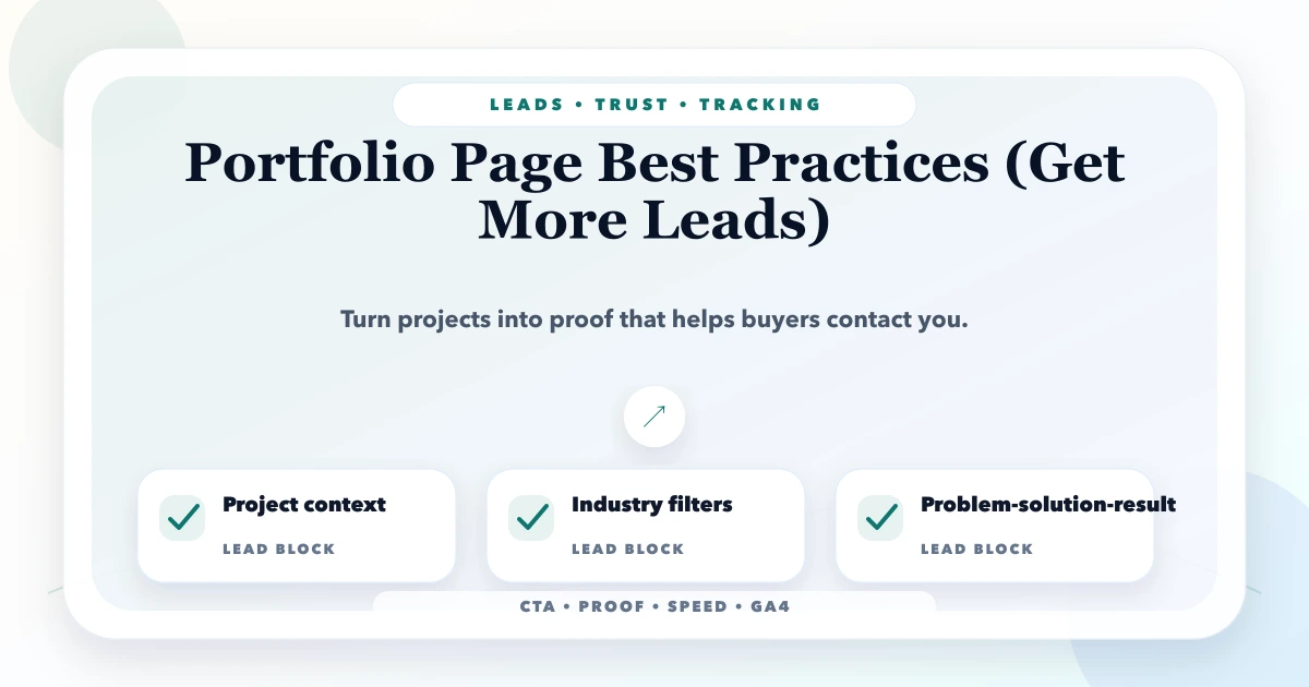 Portfolio Page Best Practices (Get More Leads)