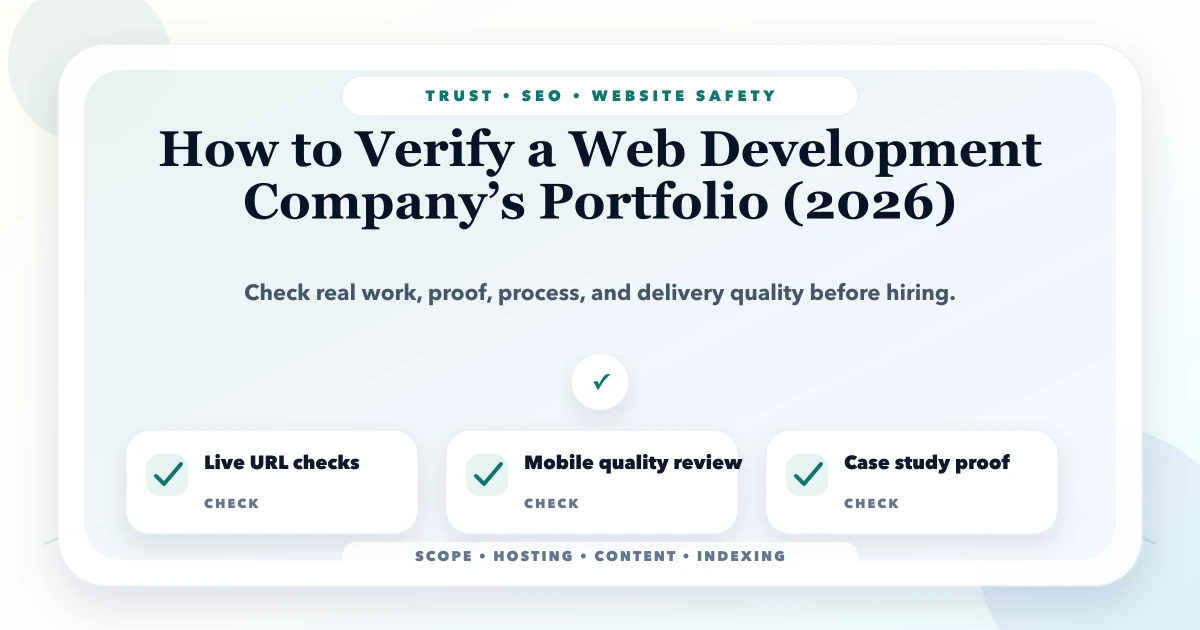 How to Verify a Web Development Company’s Portfolio (2026)