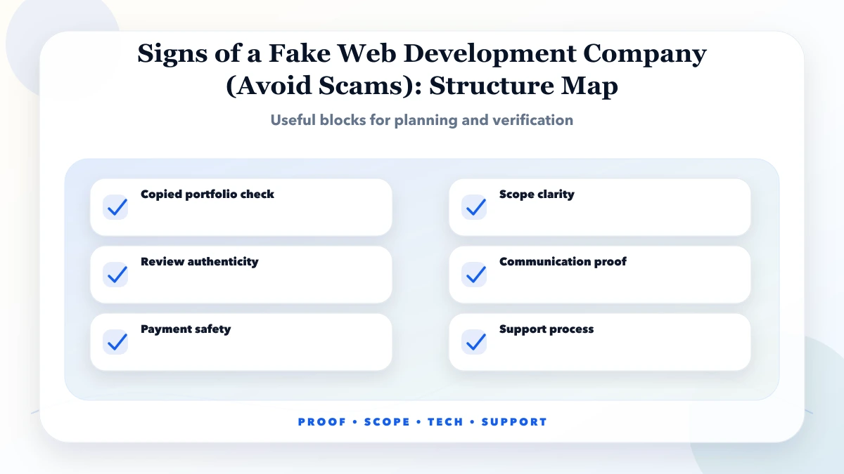 Signs of a Fake Web Development Company (Avoid Scams) structure map
