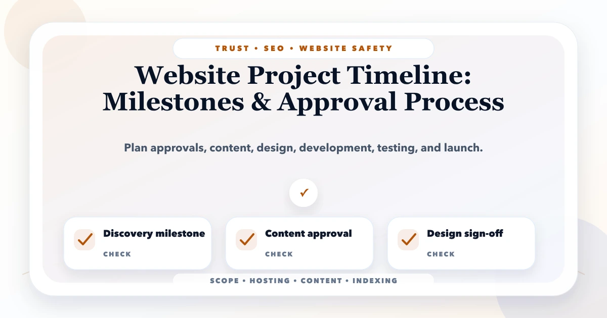 Website Project Timeline: Milestones & Approval Process
