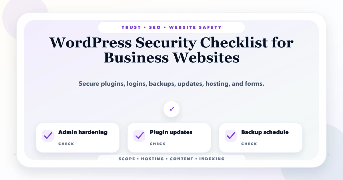 WordPress Security Checklist for Business Websites