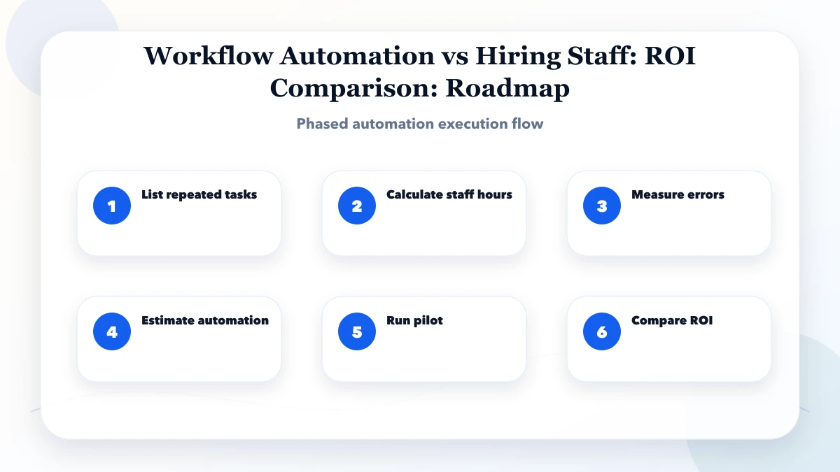 Workflow Automation vs Hiring Staff: ROI Comparison roadmap