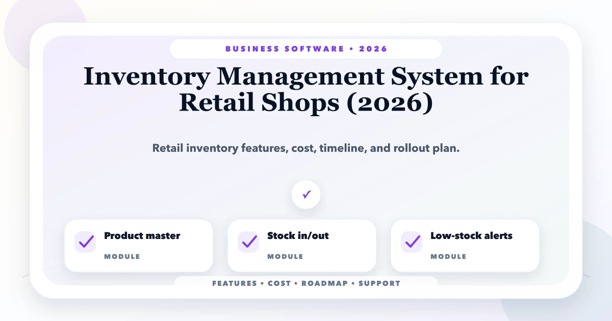 Inventory Management System for Retail Shops (2026)