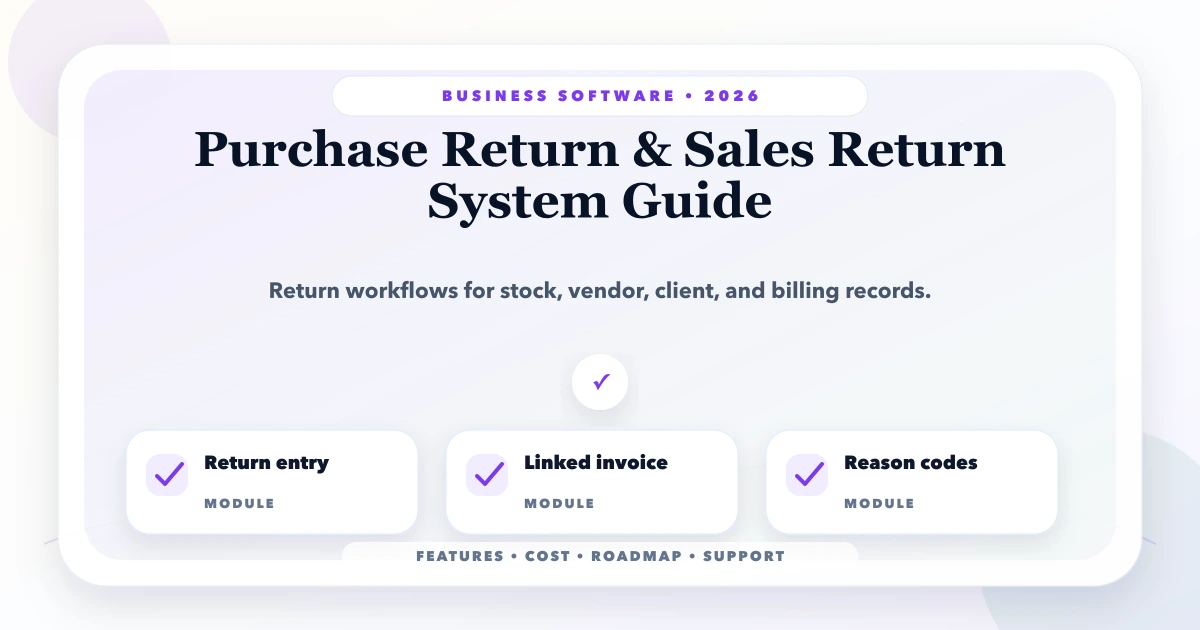 Purchase Return & Sales Return System Guide