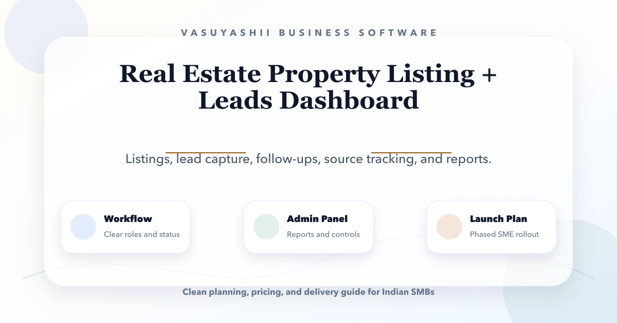 Real Estate Property Listing + Leads Dashboard