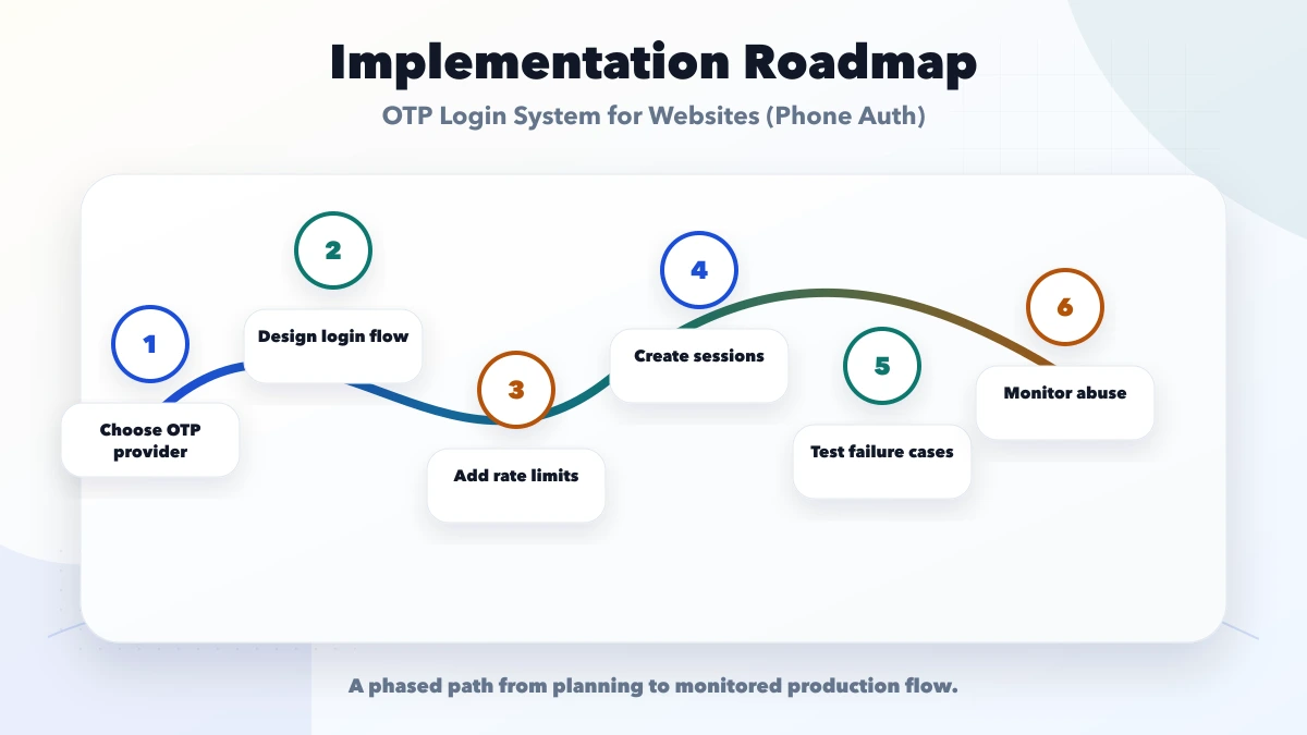 OTP Login System for Websites (Phone Auth) roadmap