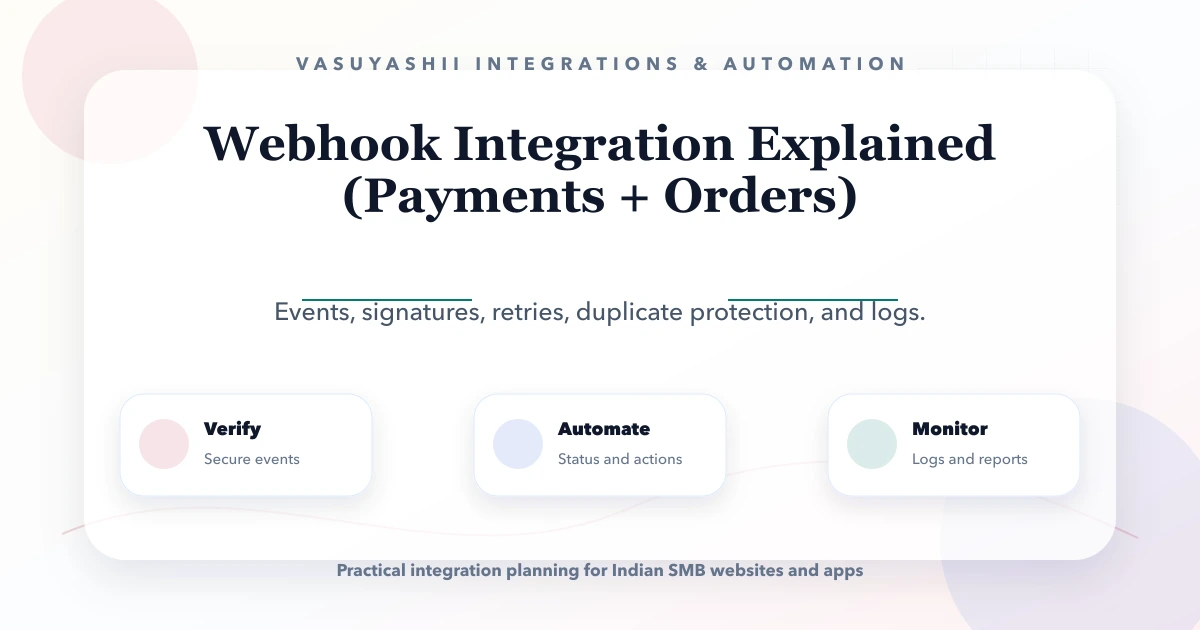 Webhook Integration Explained (Payments + Orders)