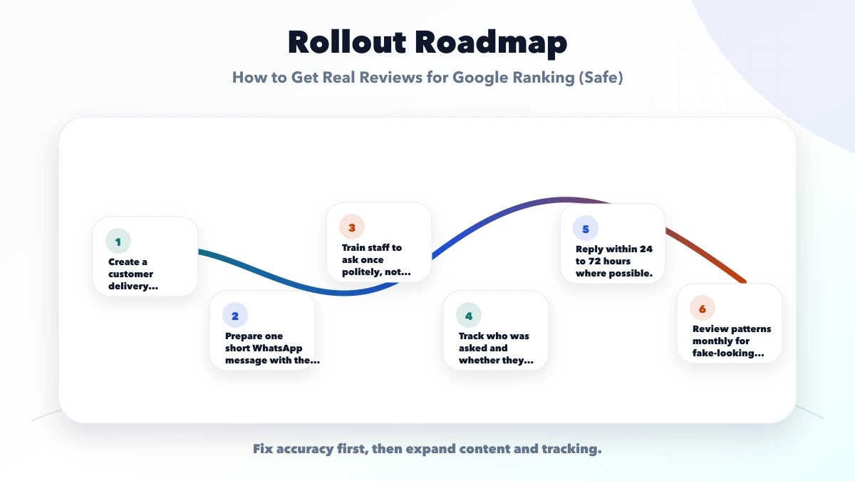 How to Get Real Reviews for Google Ranking (Safe) roadmap