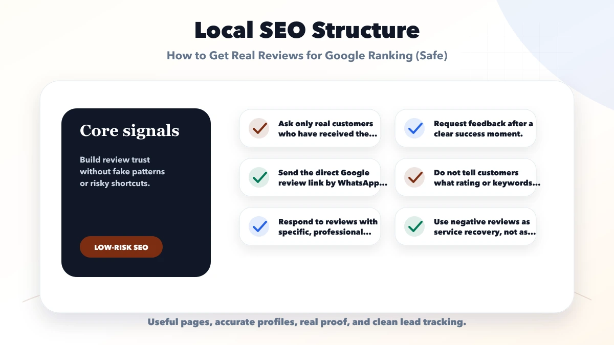 How to Get Real Reviews for Google Ranking (Safe) structure map