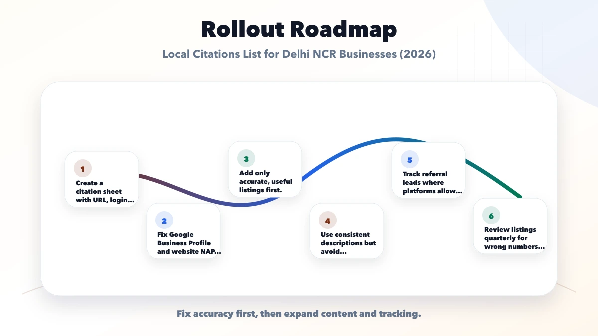 Local Citations List for Delhi NCR Businesses (2026) roadmap