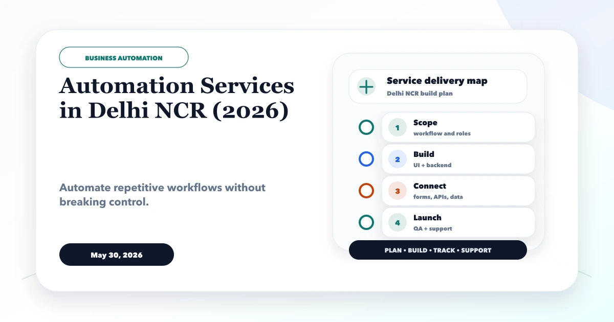 Automation Services in Delhi NCR (2026)