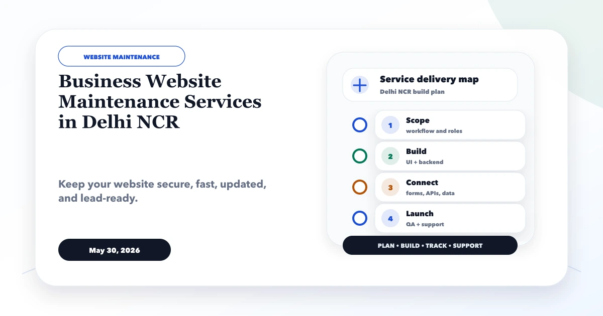 Business Website Maintenance Services in Delhi NCR