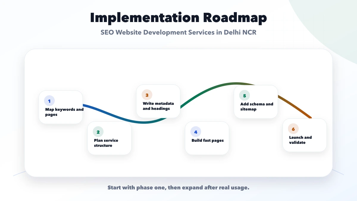 SEO Website Development Services in Delhi NCR roadmap