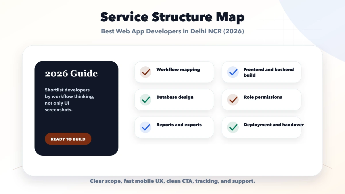 Best Web App Developers in Delhi NCR (2026) structure map