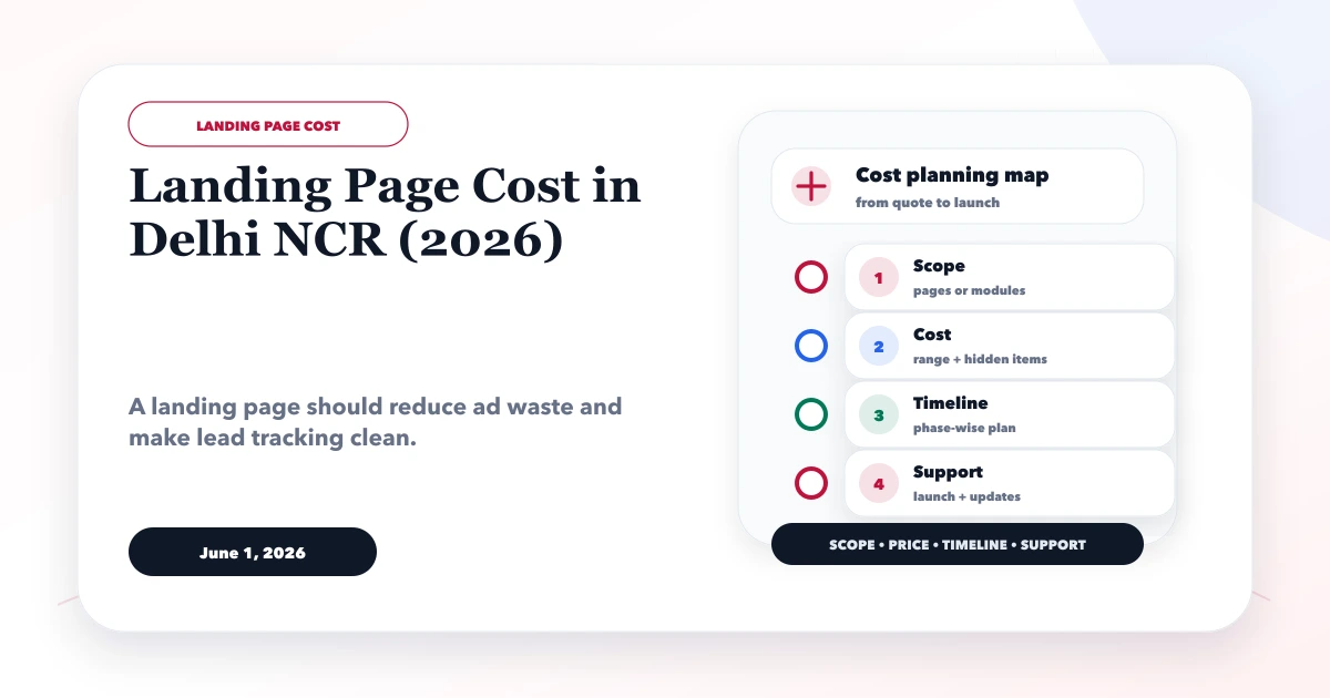 Landing Page Cost in Delhi NCR (2026)
