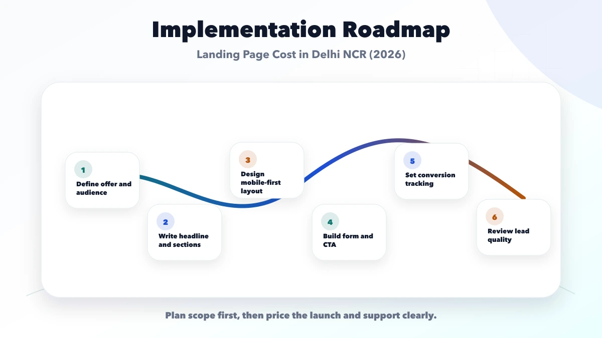 Landing Page Cost in Delhi NCR (2026) roadmap