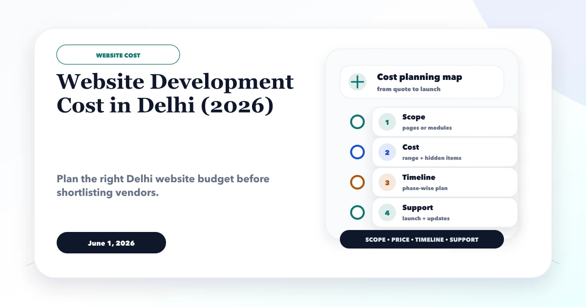 Website Development Cost in Delhi (2026)