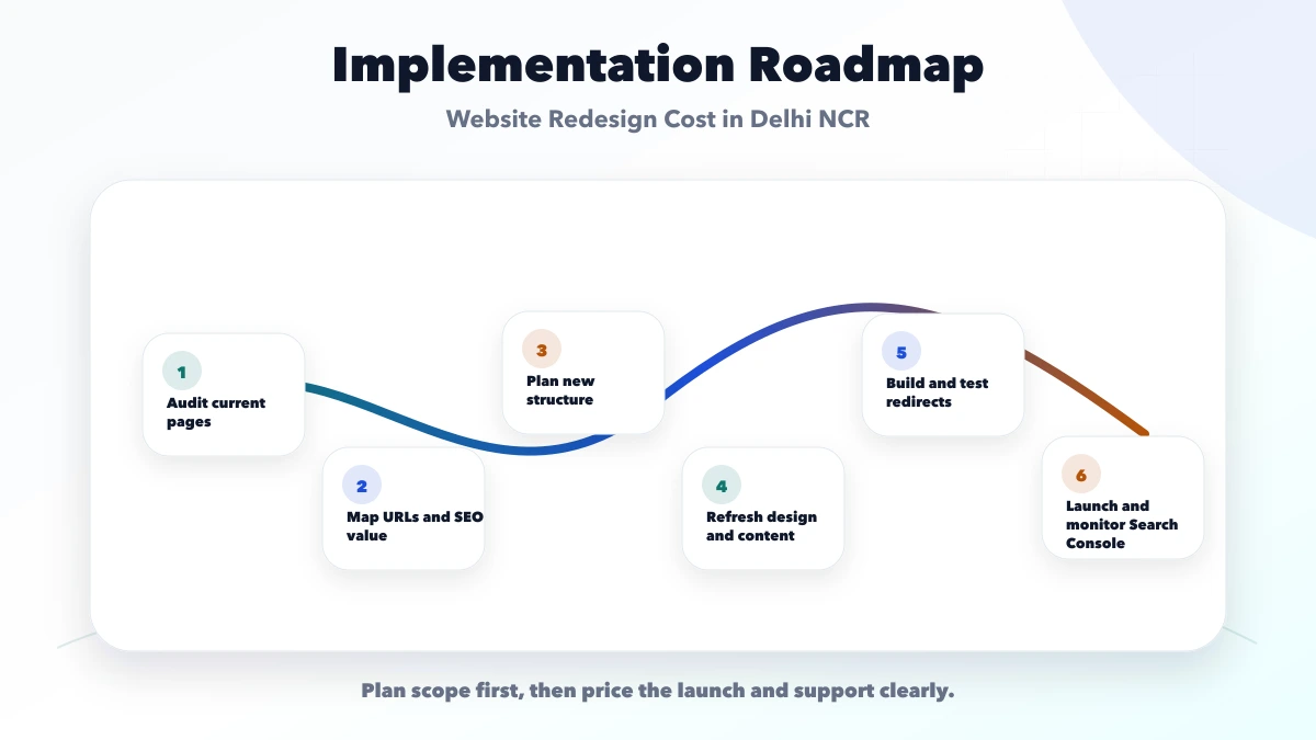 Website Redesign Cost in Delhi NCR roadmap