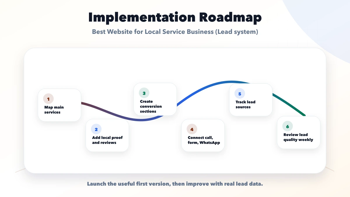 Best Website for Local Service Business (Lead system) roadmap